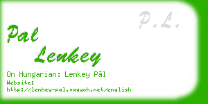 pal lenkey business card